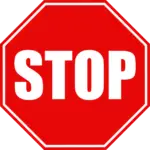 Image of Red color psychology - A bold red stop sign